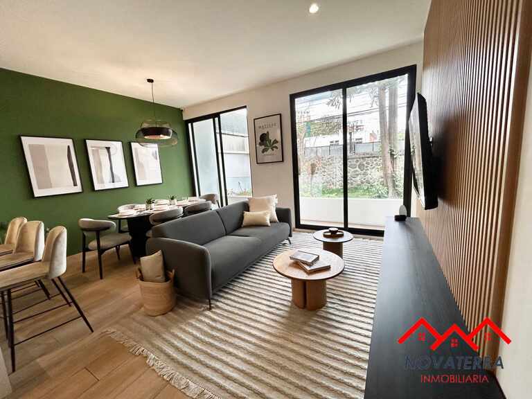 Apartamentos de lujo en Zona 13 Guatemala con cocina moderna de cuarzo y muebles LED en proyecto residencial premium