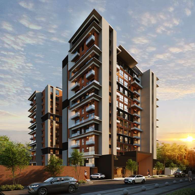 VIE Alcazar Apartamentos en Venta Zona 10 Boulevard Los Proceres Zona Pradera Centro Empresarial Torre Pradera Render Torre Edificio
